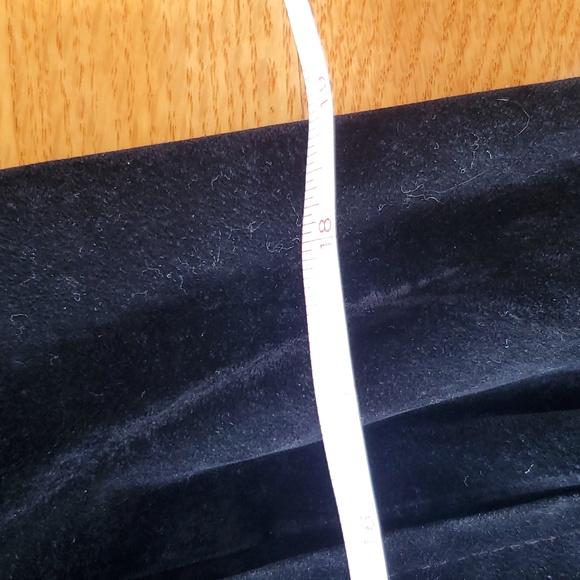 Vintage Sharagano Black Velvet faux fur trim long coat - Picture 8 of 12